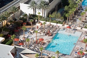View of 1 of the 3 pools available (this one open all year)