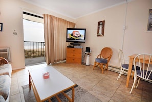 Diamond Beach 311 Living Area with Oceanfront View