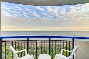 Blick vom Balkon