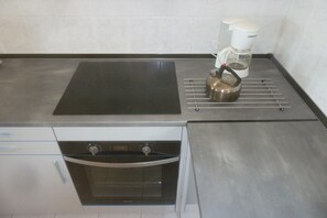 Induction plate and electrical oven