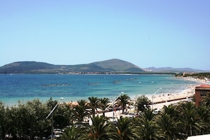 Vista a la playa o el mar