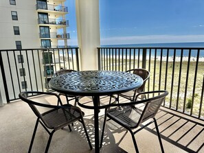 Seating for 4 on the balcony!