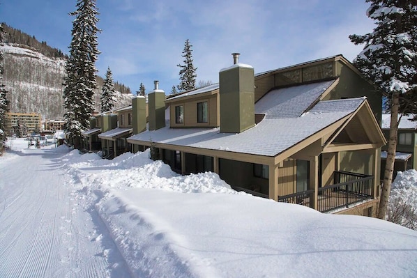 Sitting directly on the ski slope, Edelweiss #1 is a ski-in ski-out condo!