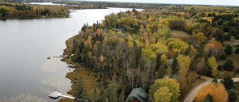 Cozy Log Home Beautiful Fall Season, Drown Pic taken Oct 4th 