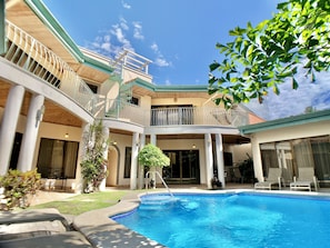 Courtyard pool view