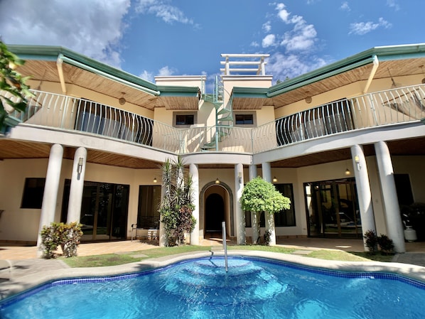 Courtyard View of the house from pool