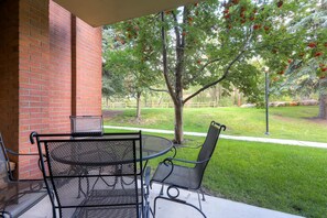 Park Station 216 has a private patio with a table and 4 chairs to take in the views.