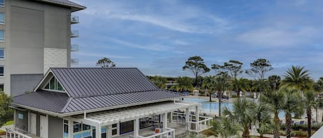 Ocean View from Balcony - *** Picture does not depict the pool available for this rental. Pool shown is the Hilton's pool.*****