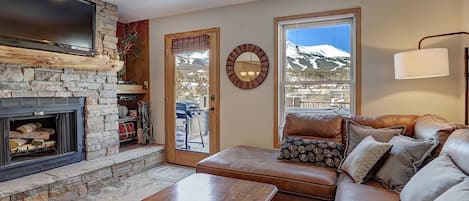 Cozy living room with huge views!