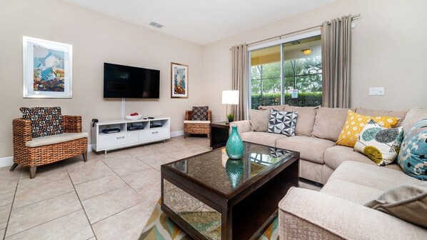 Living Room (Angle)
55" Smart TV