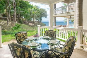 Enjoy the view from your private patio