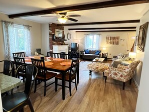 Dining to living area