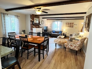 Dining to living area
