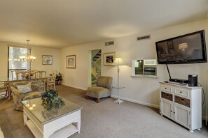Living Room - The living room area has flat screen television to complete the space.