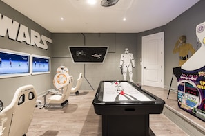 Everyone can enjoy the games room at any time