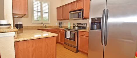 Kitchen with stainless appliances