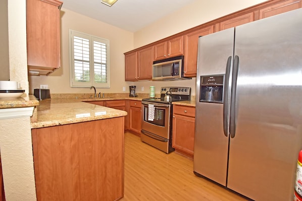 Kitchen with stainless appliances