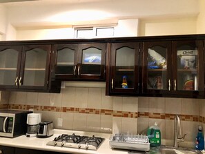 full stocked kitchen