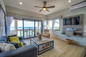 View as you walk in the door.
