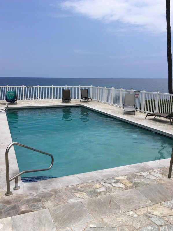 shared ocean front pool