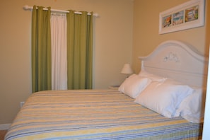 Kind size bed in Master Bedroom