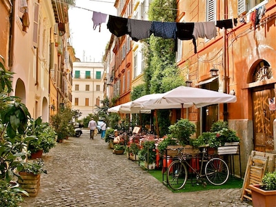 Trastevere, 17% de descuento en diciembre, lugar encantador en el corazón de Roma