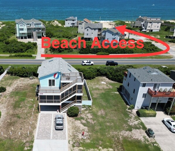 Be at the beach in about 300 steps.