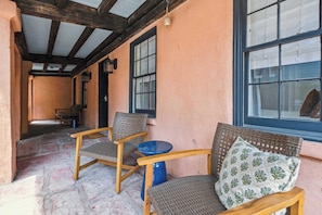 Inviting Private Porch with Seating for 3-4 Guests