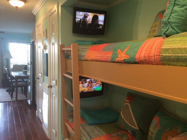 TVs in the bunks!