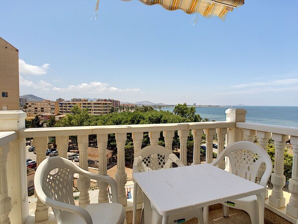 Sea view balcony apartment villa cristal playa paraiso 