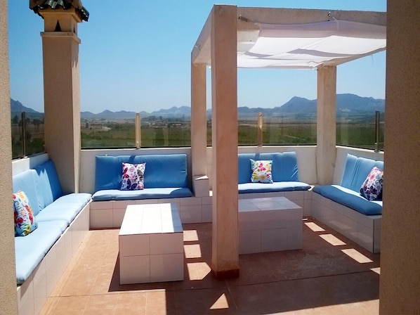 Penthouse with terrace having well developed sitting area