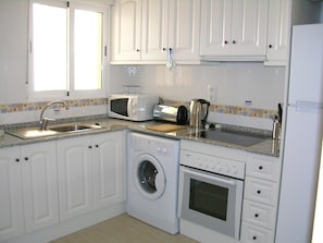 Fully Equipped Kitchen of Ribera Beach Apartment