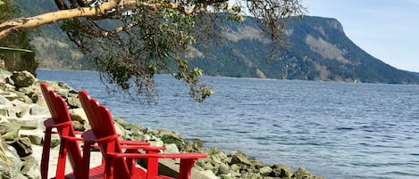 The perfect spot to relax and enjoy the views of the Salish Sea