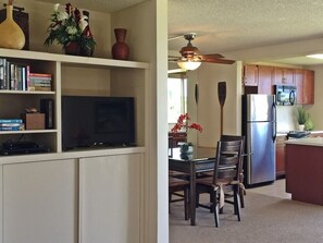Entertainment Center with TV & Books