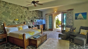 The Infinity Studio is very spacious, has a super king bed & small kitchenette 