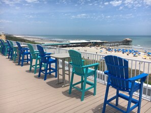 Exclusive rooftop deck with panoramic ocean views