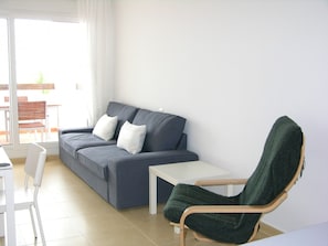 Beautiful living room of Las Terrazas de La Torre Golf apartment