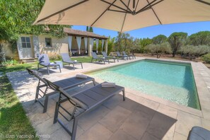 Plenty of seating around the pool