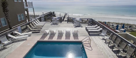 Private Beach Front Guest Pool at La Valencia Beach