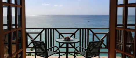 Sea Spray private terrace off the main living area with spectacular views