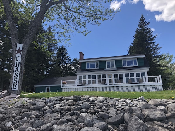 Lake side of lake house