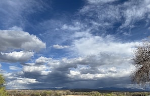 Soak in the tremendous views of the Sanger de Cristos,  spectacular NM skies