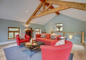 Comfortable seating in the stylish sitting room