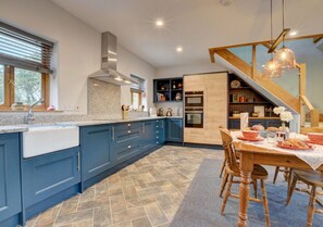 Very spacious kitchen and dining area