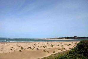 Eight miles of sandy beach.