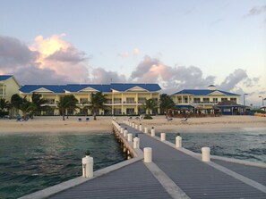 View of the resort from the pier