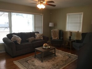 Enjoy our cozy and stylish furnishings with a new sleeper sofa.