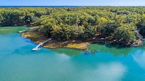overview of the 600 ft of waterfront