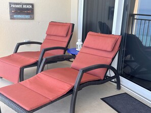 New Frontgate loungers. So comfy you can recline and take a nap.
