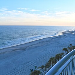 Sunrise view from private balcony
